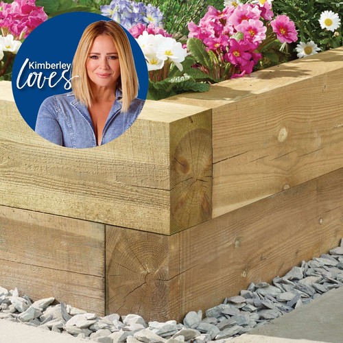 Timber garden sleeper - garden,