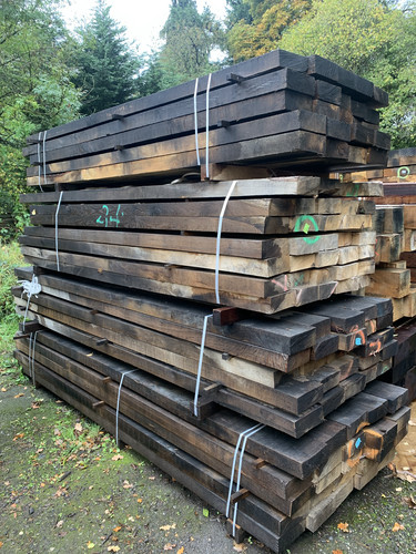 Reject oak sleepers - reject,