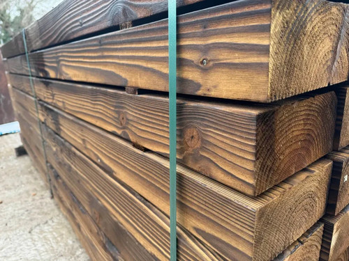 Charred brushwood sleeper - brushwood,