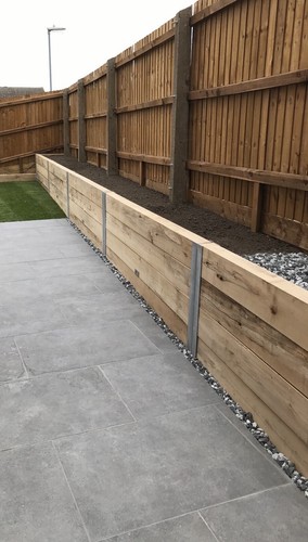 Sleeper retainer wall - wall,