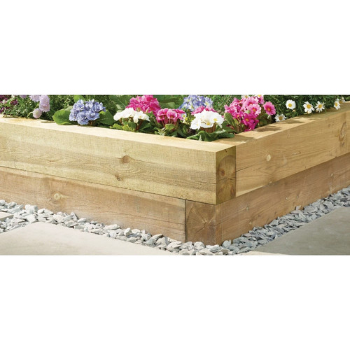 Timber garden sleeper - garden,