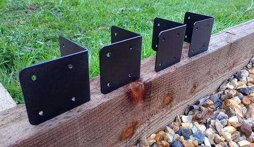 Corner timber railway sleeper - timber,