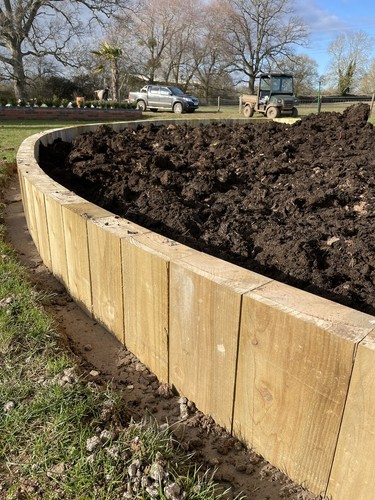 Timber garden edging - , sleepers